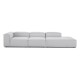 EMBA LUXURY- Logo Max Corner Sofa Light Gray