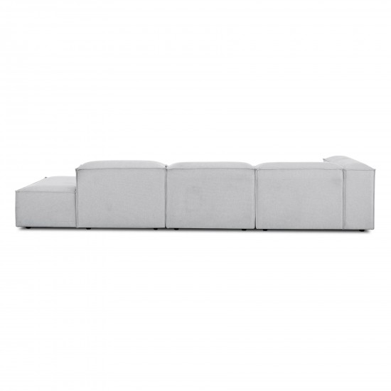 EMBA LUXURY- Logo Max Corner Sofa Light Gray