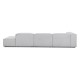 EMBA LUXURY- Logo Max Corner Sofa Light Gray