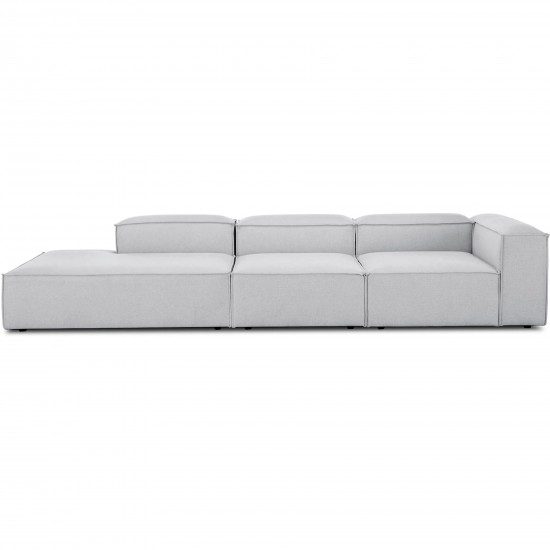 EMBA LUXURY- Logo Max Corner Sofa Light Gray