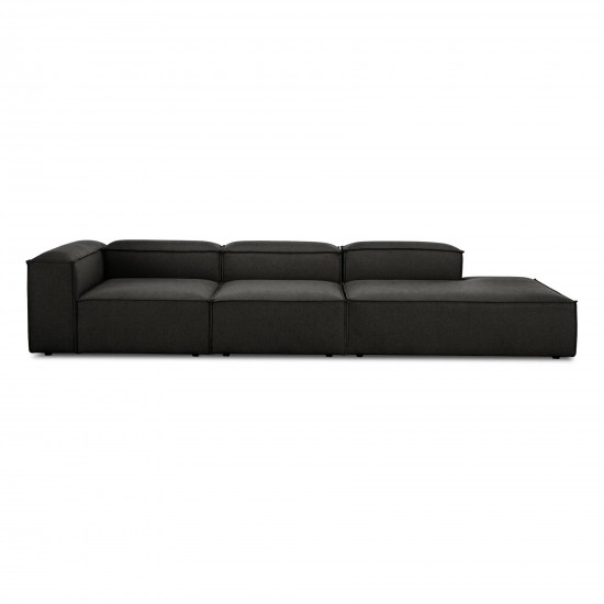 EMBA LUXURY- Logo Max Corner Sofa Anthracite