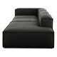 EMBA LUXURY- Logo Max Corner Sofa Anthracite