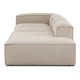 EMBA LUXURY-Logo Max Corner Sofa Beige Striped