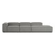 EMBA LUXURY- Logo Max Corner Sofa Gray Striped