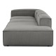 EMBA LUXURY- Logo Max Corner Sofa Gray Striped