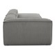 EMBA LUXURY- Logo Max Corner Sofa Gray Striped