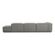 EMBA LUXURY- Logo Max Corner Sofa Gray Striped