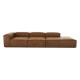 EMBA LUXURY- Logo Max Corner Sofa Brown