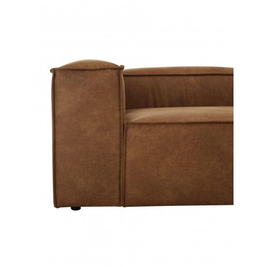 EMBA LUXURY- Logo Max Corner Sofa Brown