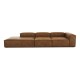 EMBA LUXURY- Logo Max Corner Sofa Brown