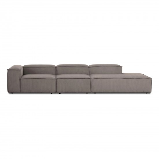 EMBA LUXURY- Logo Max Corner Sofa Brown Striped