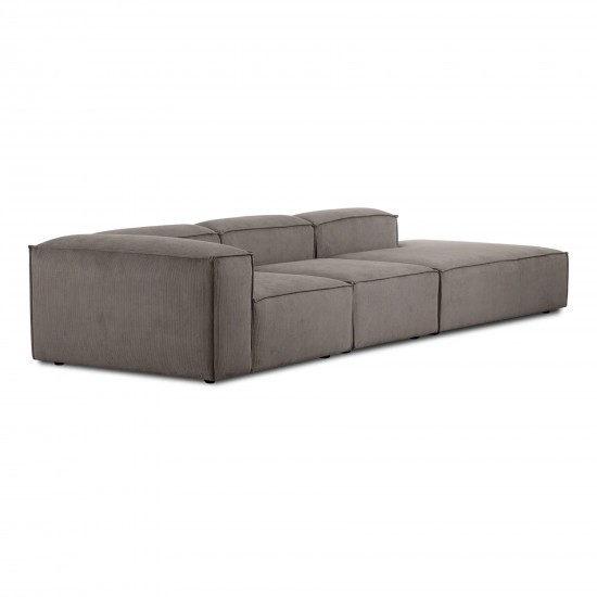 EMBA LUXURY- Logo Max Corner Sofa Brown Striped