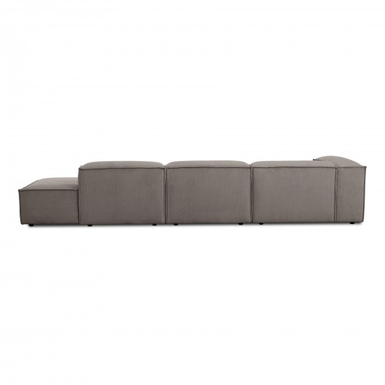 EMBA LUXURY- Logo Max Corner Sofa Brown Striped