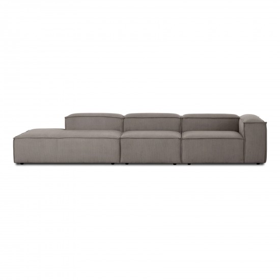 EMBA LUXURY- Logo Max Corner Sofa Brown Striped