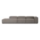 EMBA LUXURY- Logo Max Corner Sofa Brown Striped