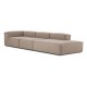 EMBA LUXURY- Logo Max Corner Sofa Cappuccino