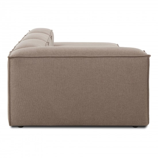 EMBA LUXURY- Logo Max Corner Sofa Cappuccino