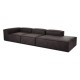 EMBA LUXURY- Logo Max Corner Sofa Dark Gray