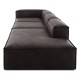 EMBA LUXURY- Logo Max Corner Sofa Dark Gray