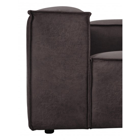 EMBA LUXURY- Logo Max Corner Sofa Dark Gray