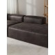 EMBA LUXURY- Logo Max Corner Sofa Dark Gray