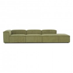 EMBA LUXURY- Logo Max Corner Sofa Green