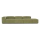 EMBA LUXURY- Logo Max Corner Sofa Green