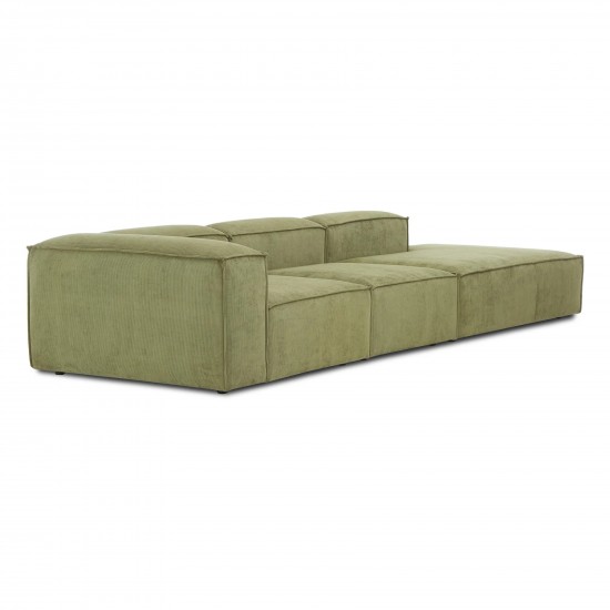 EMBA LUXURY- Logo Max Corner Sofa Green