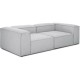 EMBA LUXURY- Logo Three Seater Sofa Light Gray