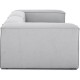 EMBA LUXURY- Logo Three Seater Sofa Light Gray