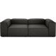 EMBA LUXURY- Logo Three-Seat Sofa Anthracite