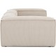 EMBA LUXURY- Logo Three-Seat Sofa Beige Striped