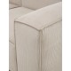 EMBA LUXURY- Logo Three-Seat Sofa Beige Striped