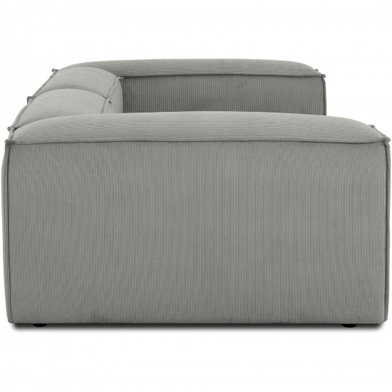 EMBA LUXURY- Logo Three Seater Sofa Gray