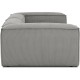 EMBA LUXURY- Logo Three Seater Sofa Gray