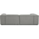 EMBA LUXURY- Logo Three Seater Sofa Gray