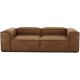 EMBA LUXURY- Logo Three-Seat Sofa Brown