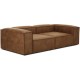 EMBA LUXURY- Logo Three-Seat Sofa Brown