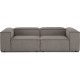 EMBA LUXURY- Logo Three-Seat Sofa Brown Striped