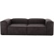 EMBA LUXURY- Logo Three Seater Sofa Dark Gray