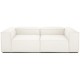 EMBA LUXURY- Logo Three Seater Sofa Cream