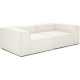 EMBA LUXURY- Logo Three Seater Sofa Cream