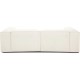 EMBA LUXURY- Logo Three Seater Sofa Cream