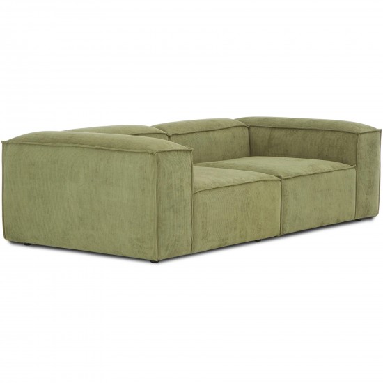 EMBA LUXURY- Logo Three Seater Sofa Green