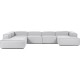 EMBA LUXURY- Logo Ultra Corner Sofa Light Gray