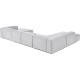 EMBA LUXURY- Logo Ultra Corner Sofa Light Gray