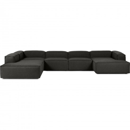 EMBA LUXURY- Logo Ultra Corner Sofa Anthracite