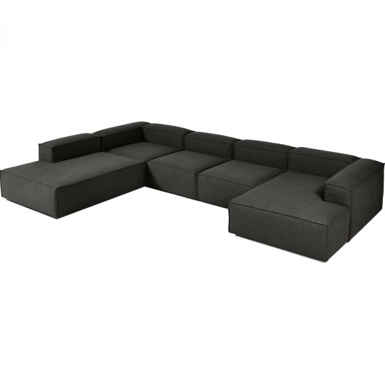 EMBA LUXURY- Logo Ultra Corner Sofa Anthracite