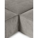 EMBA LUXURY- Logo Ultra Corner Sofa Gray Striped