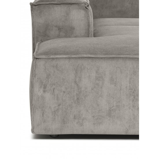 EMBA LUXURY- Logo Ultra Corner Sofa Gray Striped